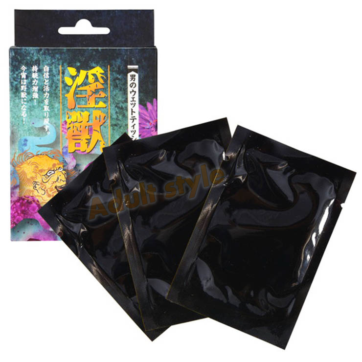 淫獸活力提升擦拭巾(男用)3片入